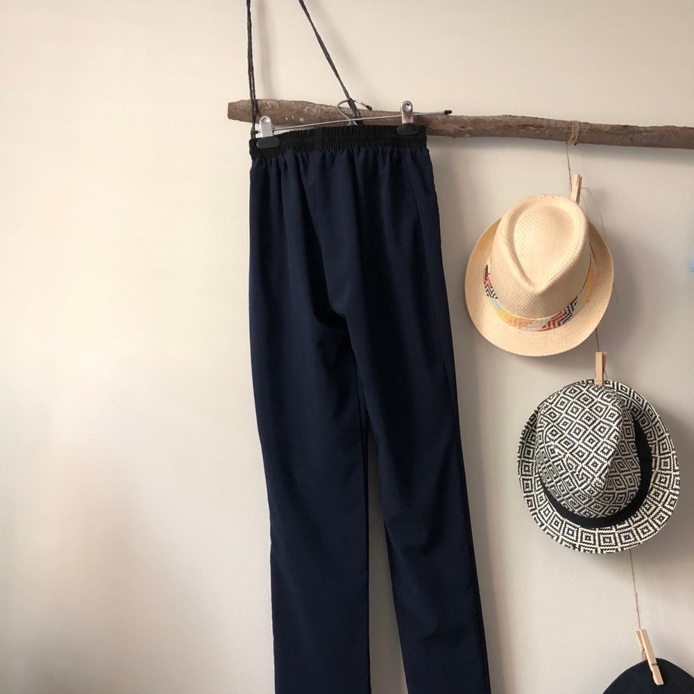 Aqua navy and black pants can - Picture 2 of 3